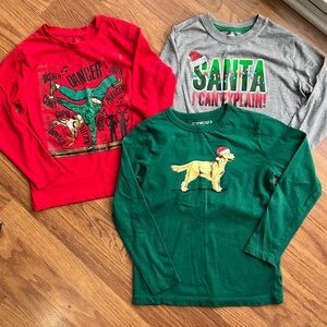 Lot of 3 Holiday LS Tees
